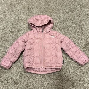 North Face Thermoball puffer pink winter jacket 6-12 months